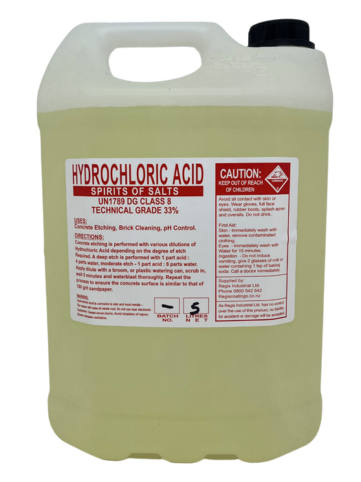 Hydrocloric Acid container