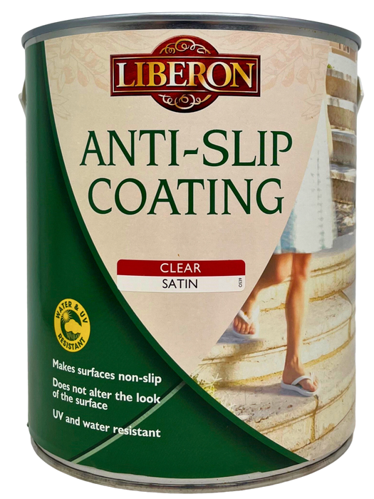 Liberon Anti-Slip Coating makes surfaces non-slip – even when wet
