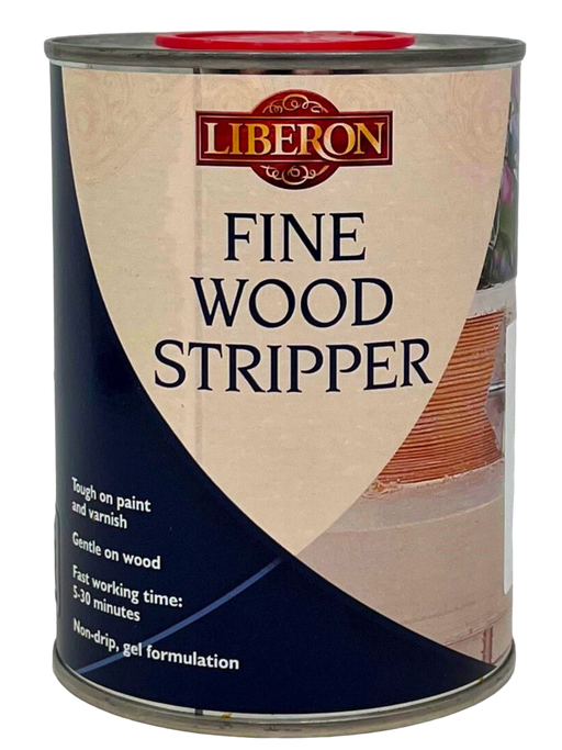 A can of Liberon Fine Wood Stripper