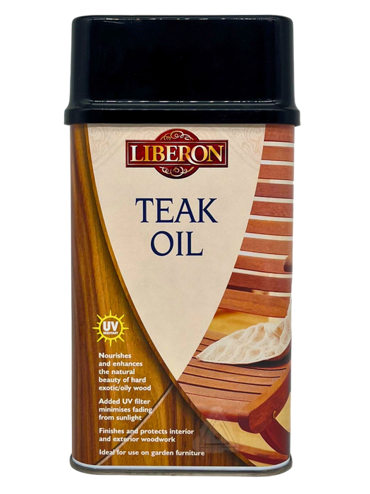 A can of Liberon Teak Oil