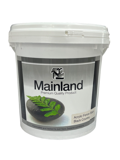Mainland Acrylic Fence Stain Black colour.