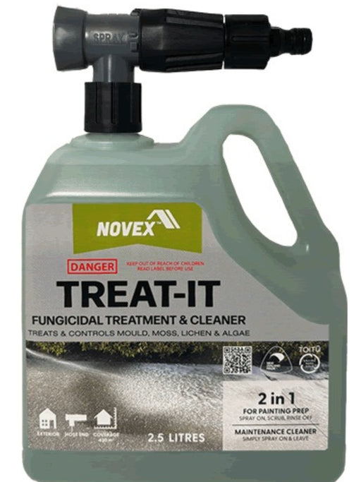 Novex Treat-It fungicidal treatment and cleaner bottle
