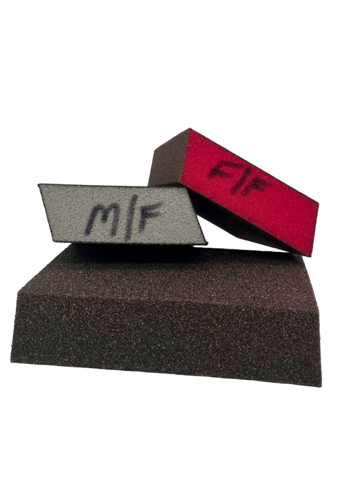 Large Dual Angle Wet/Dry Sanding Sponge [STY:FINE BLOCK EACH]