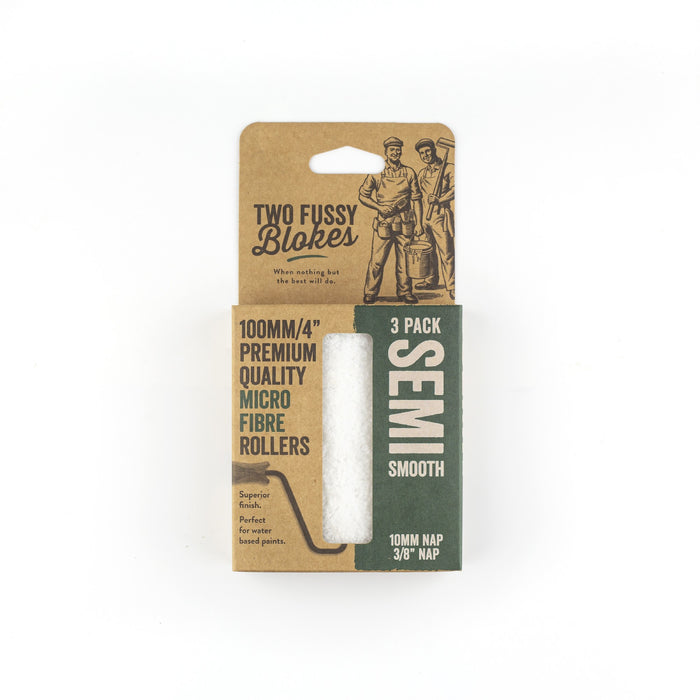 Microfibre Mini Paint Rollers 100 mm [Sz:10mm STY:3 pack]