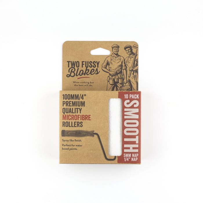 Microfibre Mini Paint Rollers 100 mm [Sz:5mm STY:10 pack]