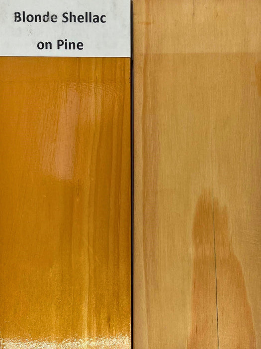 Blonde Shellac on pine