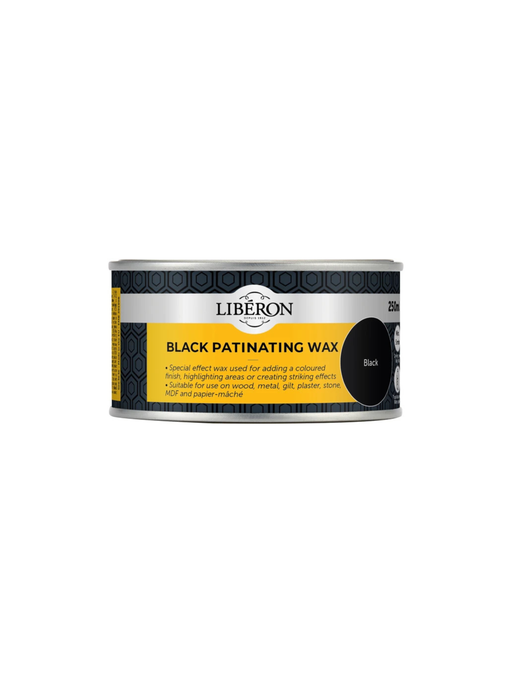 A can of Libéron Black Patinating special effect Wax.