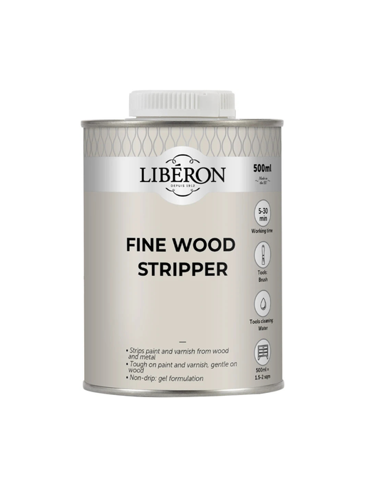 Can of Fine Wood Stripper for removing paint and varnish
