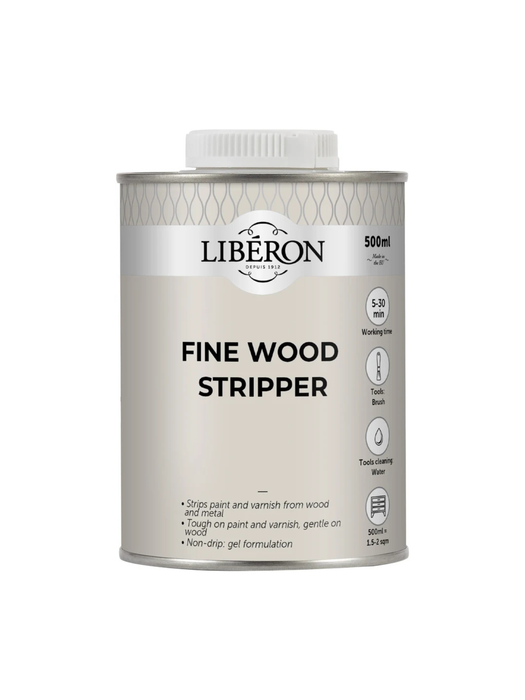 Can of Fine Wood Stripper for removing paint and varnish