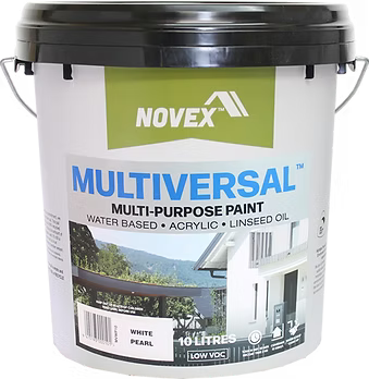 10L pail of Multiversal Multi-Purpose 'acrylic + linseed oil' composite paint.
