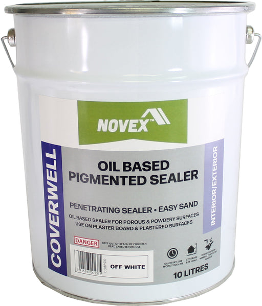 10L pail of Novex Coverwell Oiled Based Pigmented Sealer 