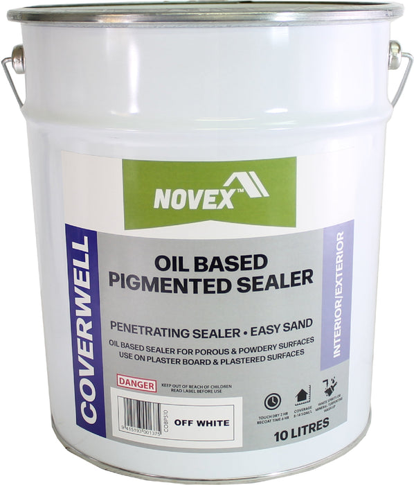 10L pail of Novex Coverwell Oiled Based Pigmented Sealer 