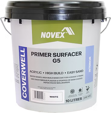 10L pail of Novex Coverwell Primer Surfacer G5 