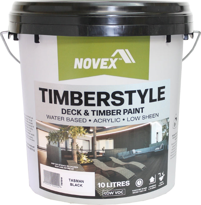 10L pail of water based Novex Timberstyle Deck & Timber Paint